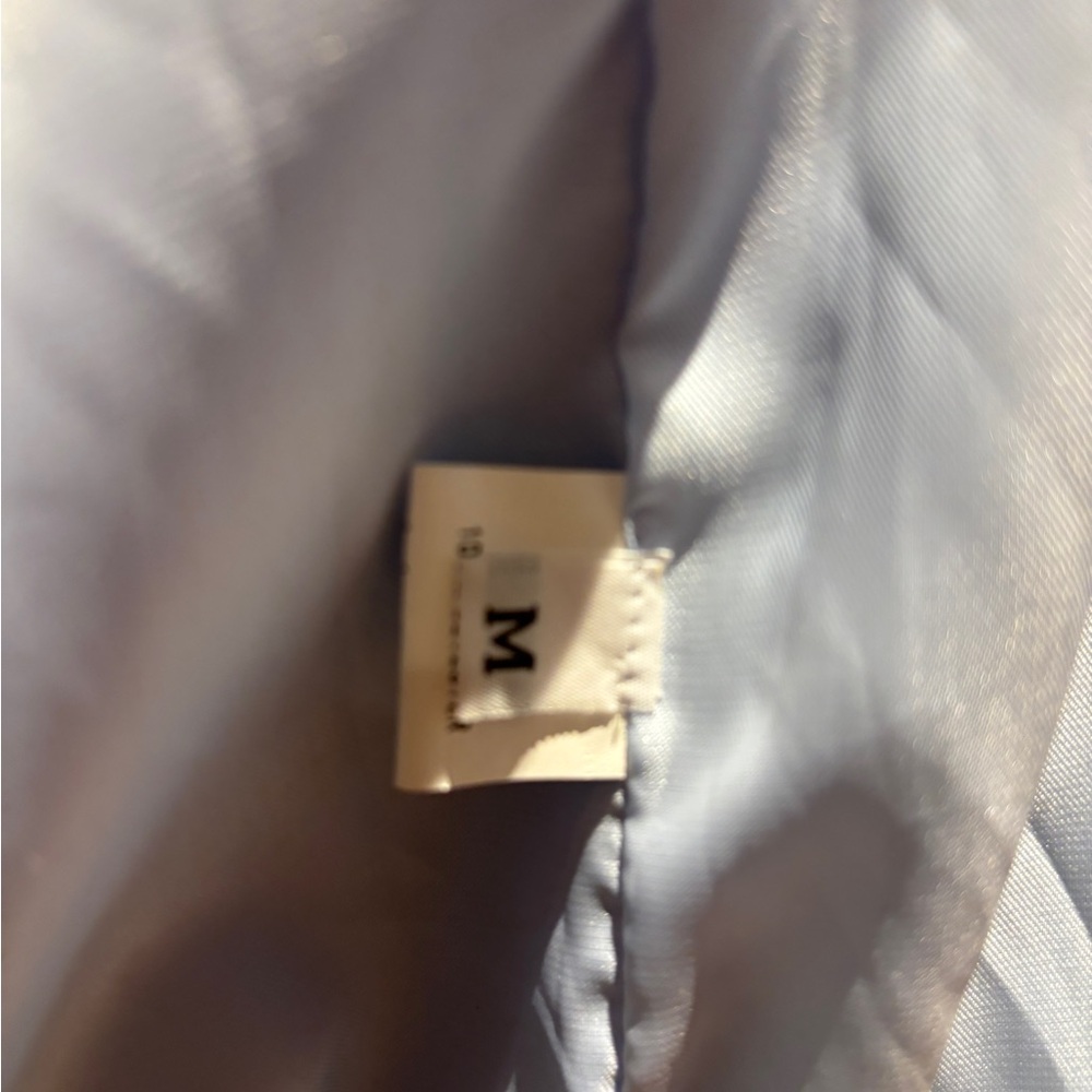 Sky Blue Women's Bomber Jacket View 4